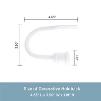 Kenney Trumpet 2-pc. Curtain Holdback