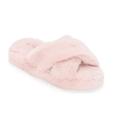 Mixit Criss Cross Womens Slip-On Slippers