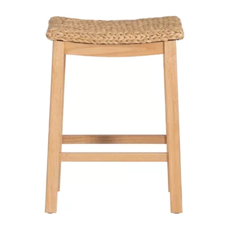 Graham Hyacinth Counter Height Bar Stool in Brown