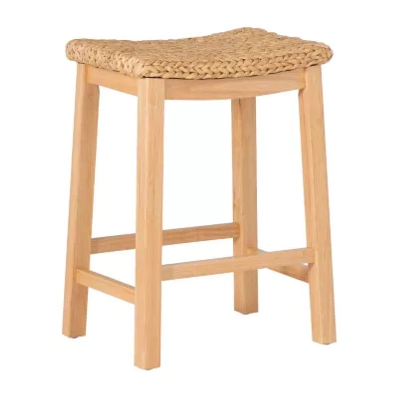 Graham Hyacinth Counter Height Bar Stool in Brown