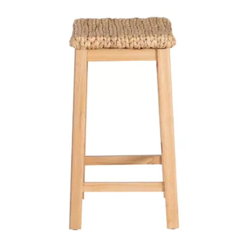 Graham Hyacinth Counter Height Bar Stool in Brown