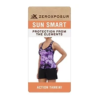 ZeroXposur Womens Built Bra Tankini Swimsuit Top