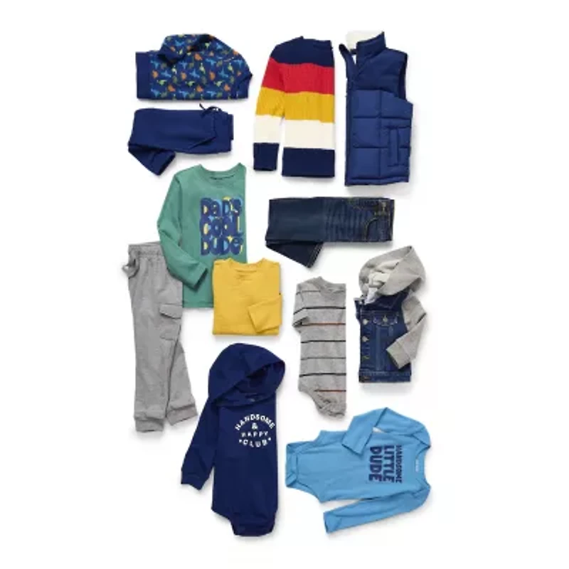 Okie Dokie Toddler & Little Boys Stretch Fabric Straight Leg Jean