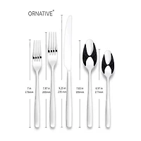 Ornative™ Eloise 45-pc. Flateware Set