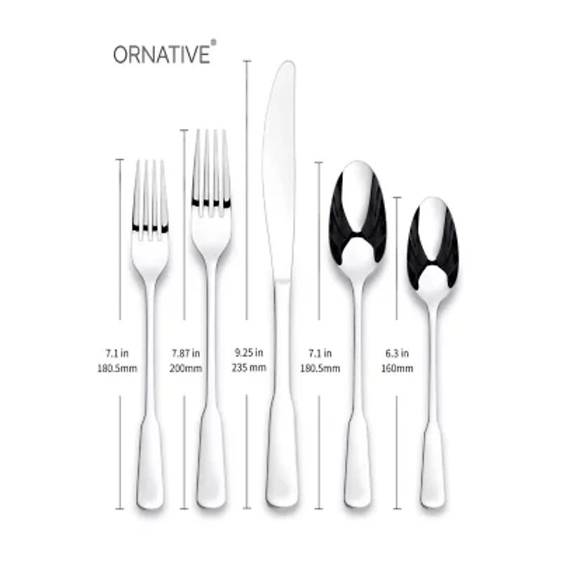 Ornative™ Yesenia Satin 45-pc. Flatware Set