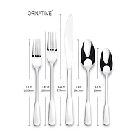 Ornative™ Yesenia Satin 45-pc. Flatware Set