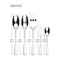 Ornative™ Yesenia Satin 45-pc. Flatware Set
