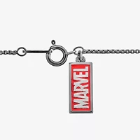 Marvel Fine Jewelry Womens 1/6 CT. T.W. Natural Black Diamond 14K Rose Gold Over Silver Sterling Silver 18 Inch Pendant Necklace