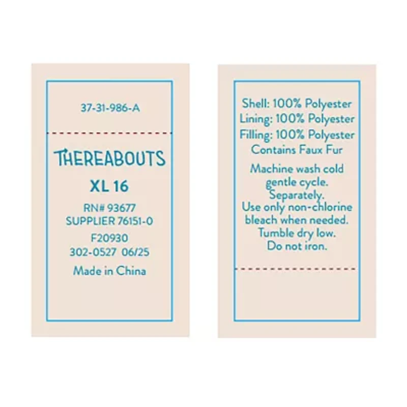 Thereabouts Little & Big Kid Girls Heavyweight Parka