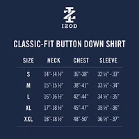 IZOD Dockside Chambray Mens Short Sleeve Regular Fit Button-Down Shirt