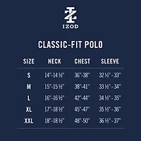 IZOD Advantage Performance Mens Classic Fit Short Sleeve Polo Shirt