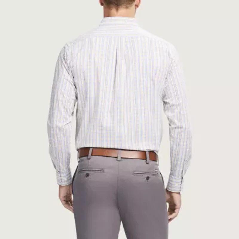 IZOD Performance Comfort Mens Long Sleeve Classic Fit Button-Down Shirt