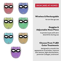 Mirabella Phototherapy 7-Color Led Facial Mask With Infrared