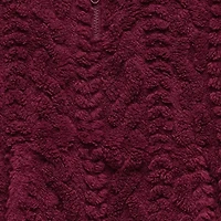 Thereabouts Fleece Little & Big Kid Girls Long Sleeve Casual Quarter-Zip Pullover