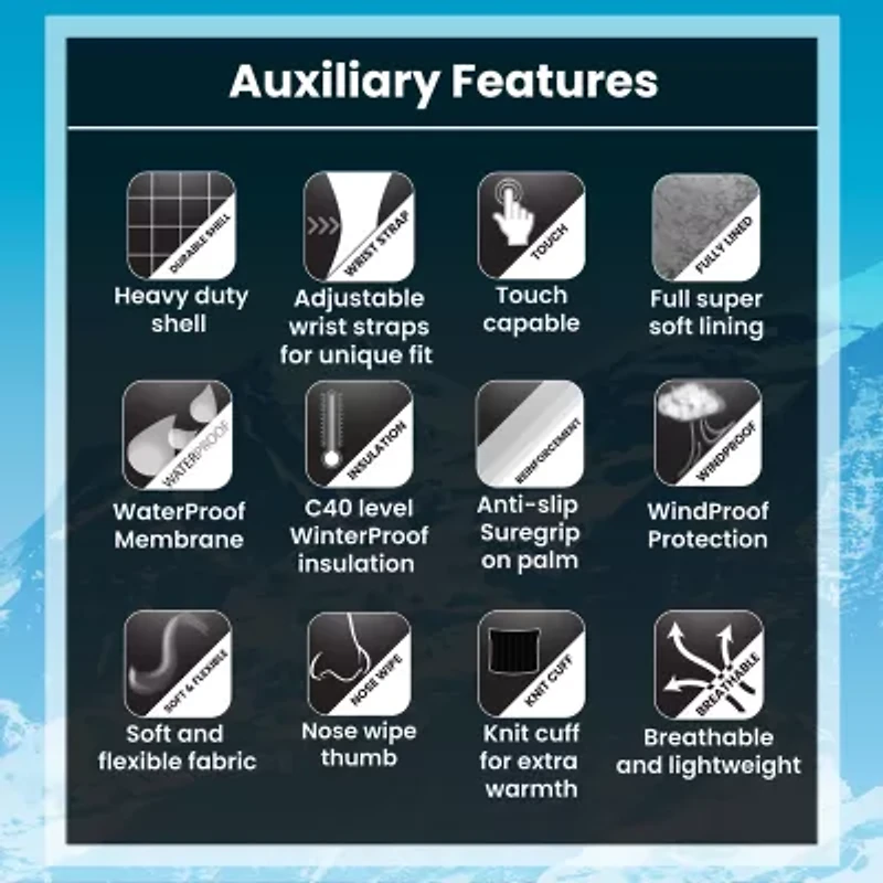 WinterProof Little & Big Kid Boys Gloves