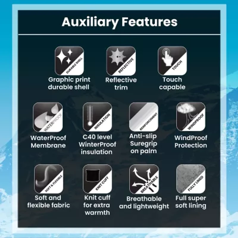 WinterProof Little & Big Kid Boys Gloves