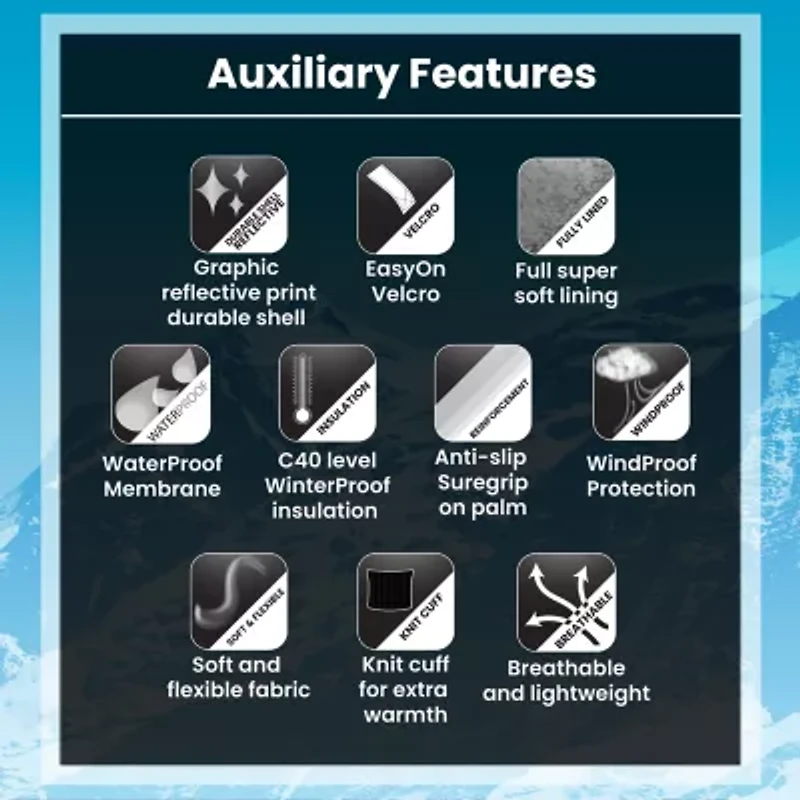 WinterProof Little & Big Kid Boys Mittens