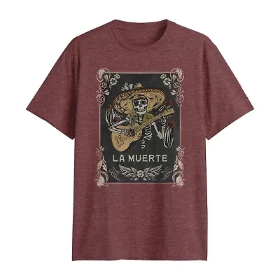 Mens Crew Neck Short Sleeve Classic Fit Big and Tall Graphic T-Shirt