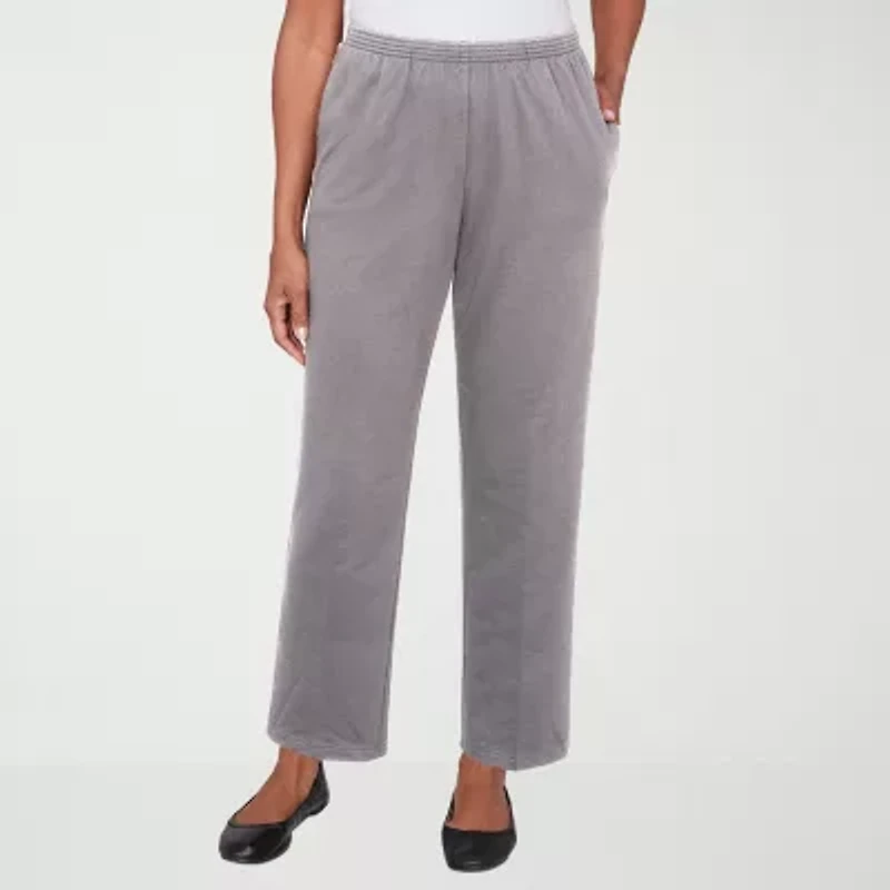 Alfred Dunner Classics Womens Straight Pull-On Pant