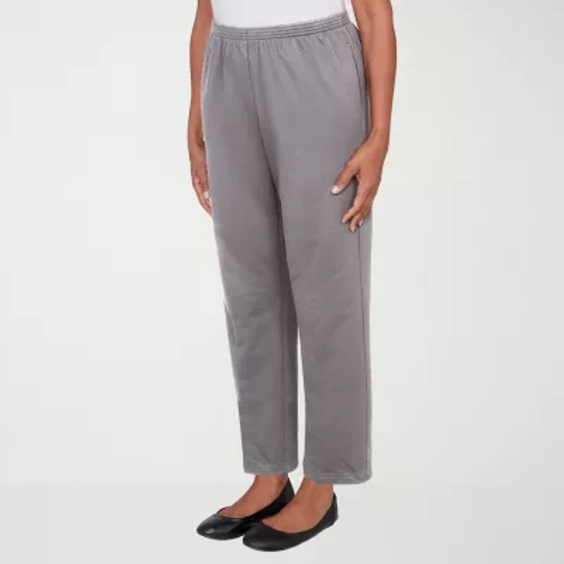 Alfred Dunner Classics Womens Straight Pull-On Pant