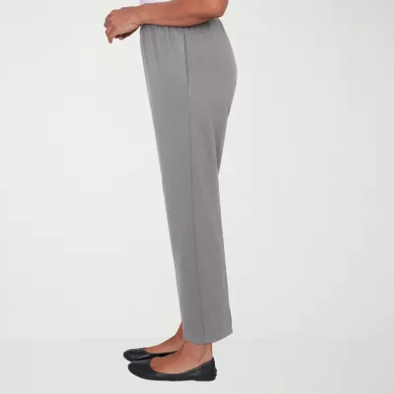 Alfred Dunner Classics Womens Straight Pull-On Pant