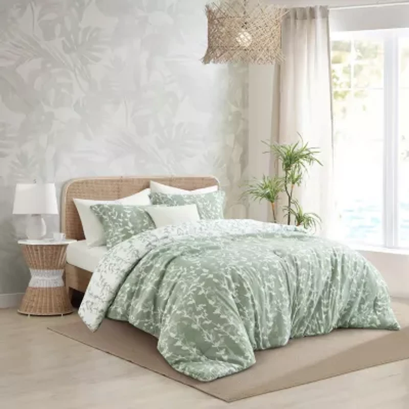 Stratford Park Marissa Leaves Easy Care Comforter Set