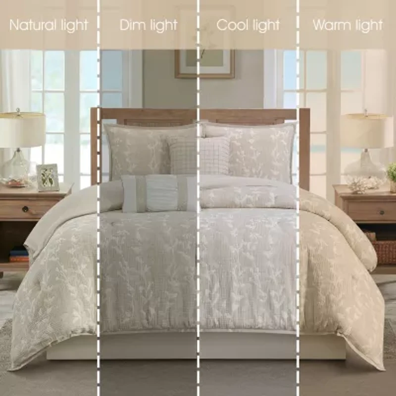 Stratford Park Dayla Leaves Comforter Set 6-pc. Easy Care