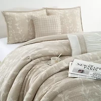 Stratford Park Dayla Leaves Comforter Set 6-pc. Easy Care