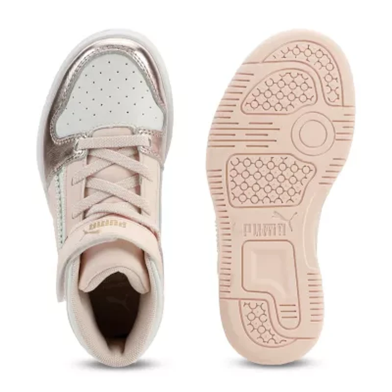 PUMA Rebound Layup Nu Romantic Little Kid Girls Basketball Shoes