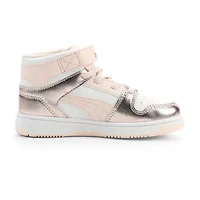 PUMA Rebound Layup Nu Romantic Little Kid Girls Basketball Shoes