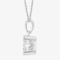(F, Si2) Womens 1/2 CT. T.W. Lab Grown White Diamond Sterling Silver Round 2-pc. Jewelry Set