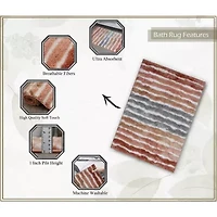 Home Weavers Inc Impression -pc. Bath Rug Set
