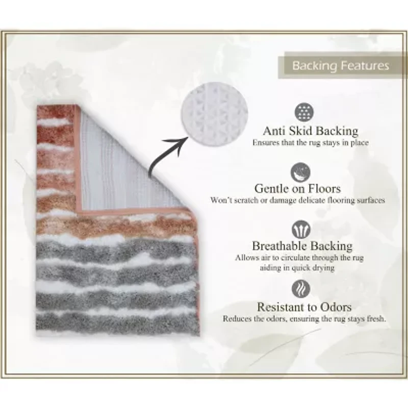Home Weavers Inc Impression -pc. Bath Rug Set