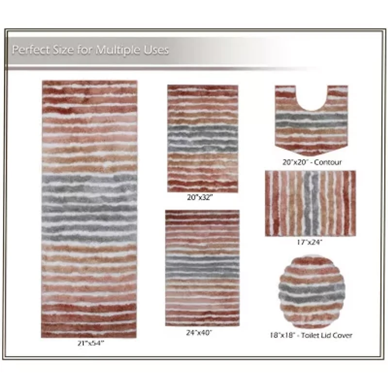 Home Weavers Inc Impression -pc. Bath Rug Set