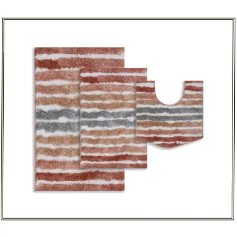 Home Weavers Inc Impression -pc. Bath Rug Set