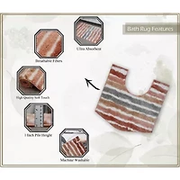 Home Weavers Inc Impression Bath Rug Set