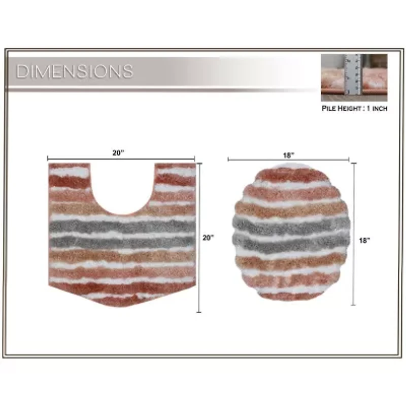 Home Weavers Inc Impression 2-pc. Bath Rug Set