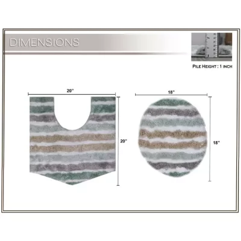 Home Weavers Inc Impression 2-pc. Bath Rug Set
