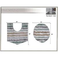 Home Weavers Inc Impression 2-pc. Bath Rug Set