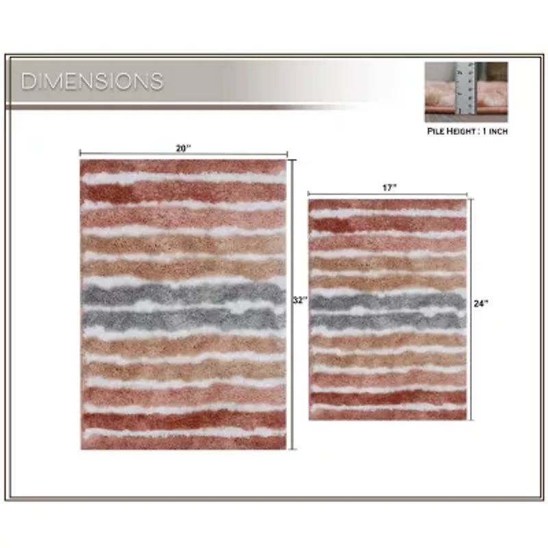 Home Weavers Inc Impression 2-pc. Bath Rug Set