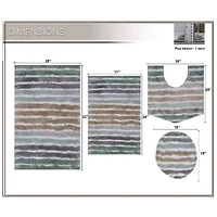 Home Weavers Inc Impression 4-pc. Bath Rug Set