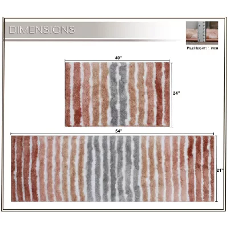 Home Weavers Inc Impression 2-pc. Bath Rug Set