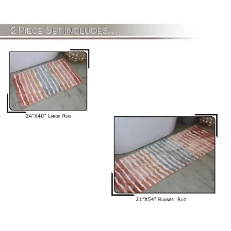 Home Weavers Inc Impression 2-pc. Bath Rug Set