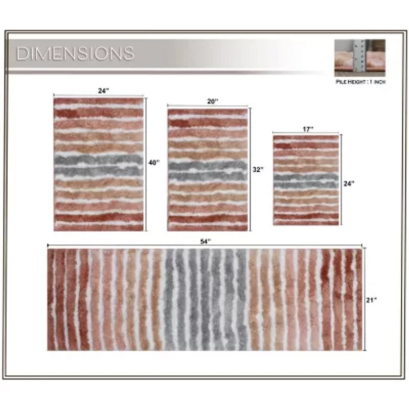 Home Weavers Inc Impression 4-pc. Bath Rug Set