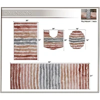 Home Weavers Inc Impression 4-pc. Bath Rug Set
