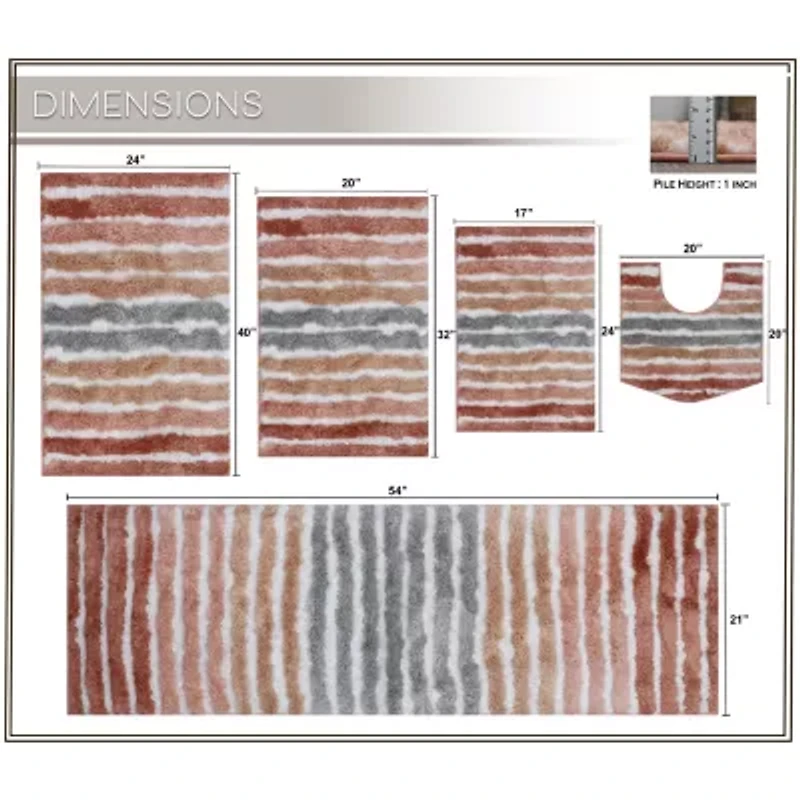 Home Weavers Inc Impression 5-pc. Bath Rug Set