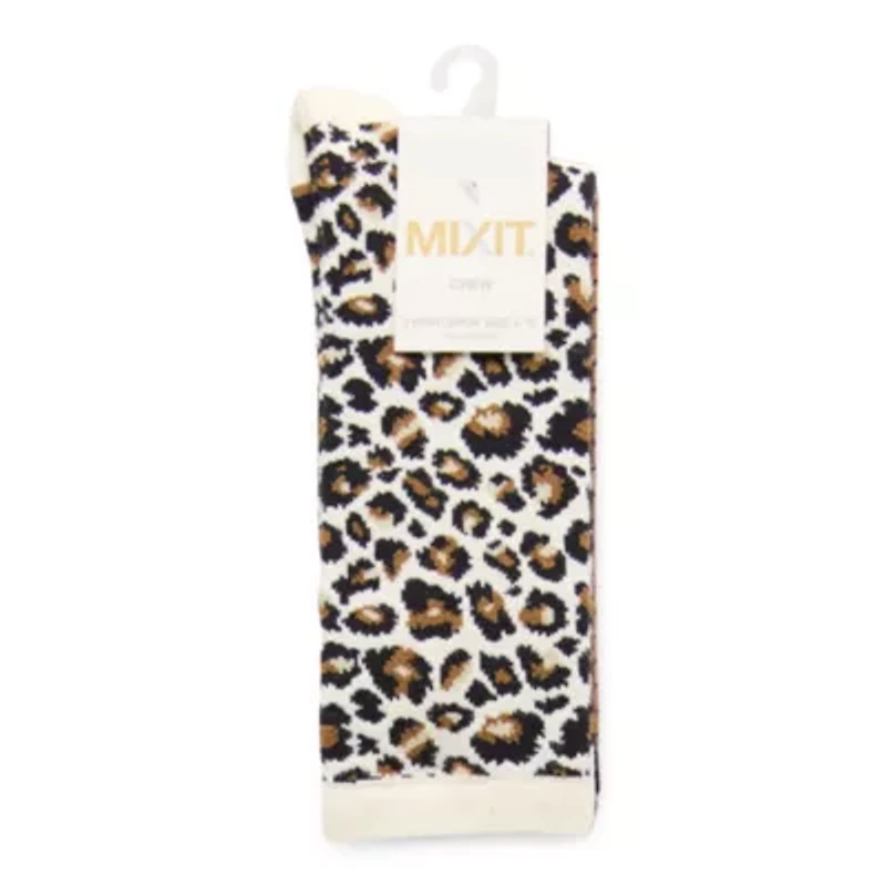 Mixit Everyday Essential Womens 3 Pair Crew Socks