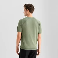 J. Ferrar Solid Mens Crew Neck Short Sleeve Pullover Sweater