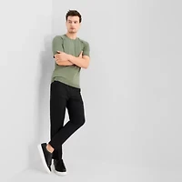 J. Ferrar Solid Mens Crew Neck Short Sleeve Pullover Sweater