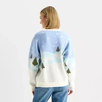 Forever 21 Juniors Womens Crew Neck Long Sleeve Pullover Sweater